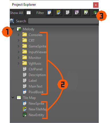 Project Explorer Dock Window