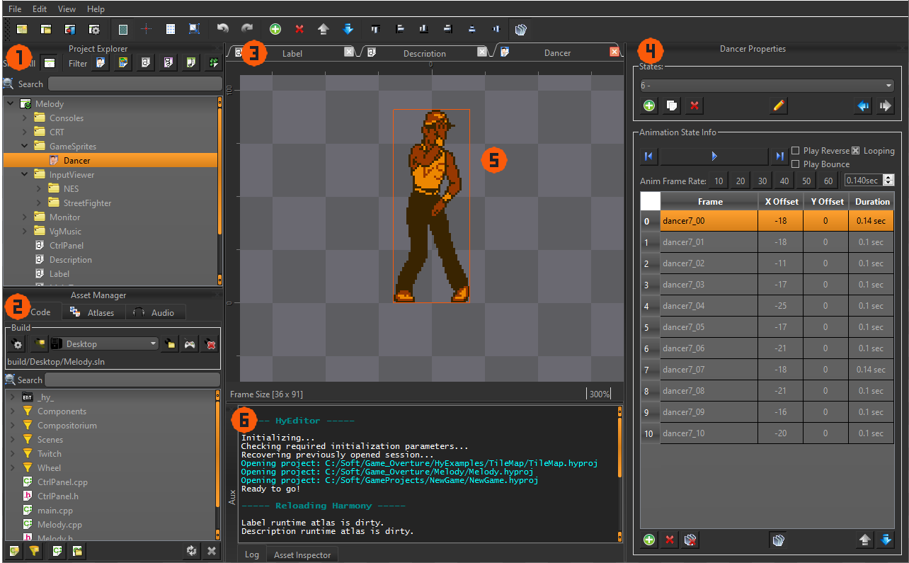HyEditor interface overview